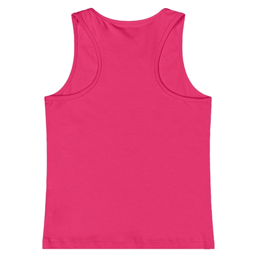 Camiseta Regata em Cotton - Framboesa