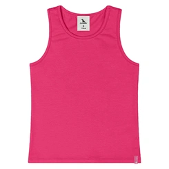 Camiseta Regata em Cotton - Framboesa