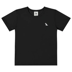 Camisa Meia Manga em Malha Dry Fit - Preto