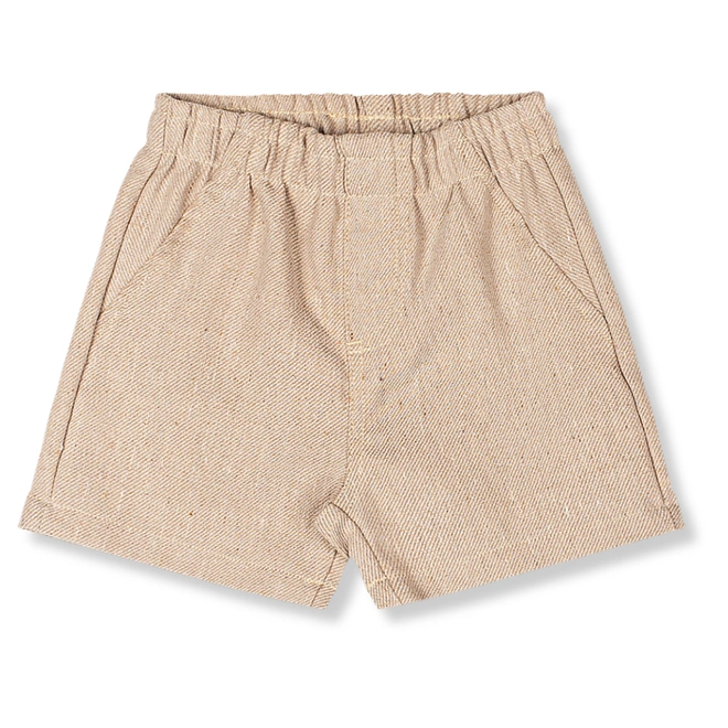 Conjunto Body e Bermuda em Tecido com Gravata - Natural