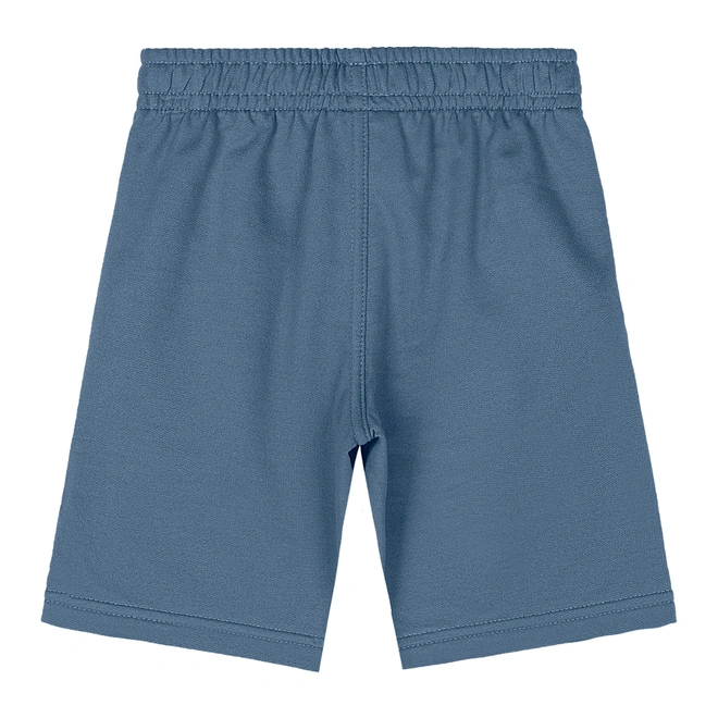 Bermuda em Moletom sem Felpa - Azul Capitain's