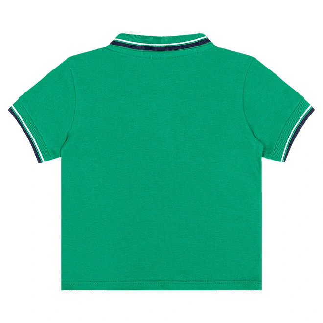 Conjunto Camisa Polo Piquet e Bermuda em Sarja - Verde
