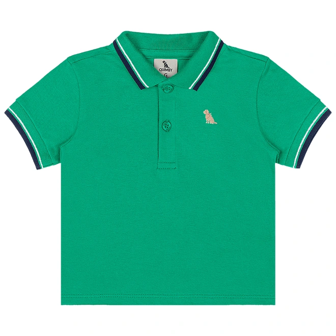 Conjunto Camisa Polo Piquet e Bermuda em Sarja - Verde