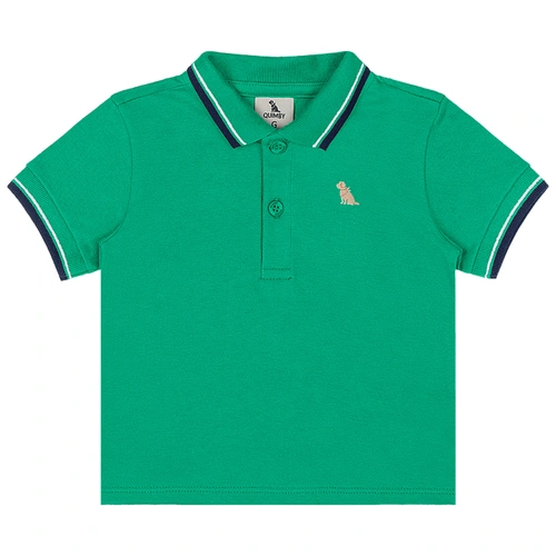 Conjunto Camisa Polo Piquet e Bermuda em Sarja - Verde