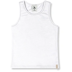 Camiseta Regata em Cotton - Branco