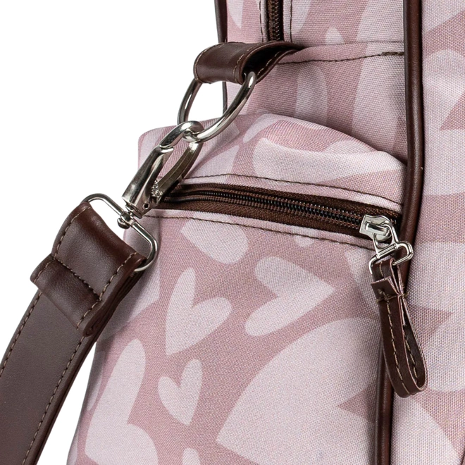 Bolsa Maternidade Grande - Coleção Coração - Rosa