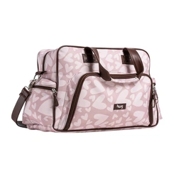 Bolsa Maternidade Grande - Coleção Coração - Rosa