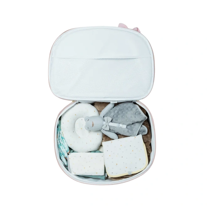 Mala Maternidade De Mão - Coleção Floral - Rosa