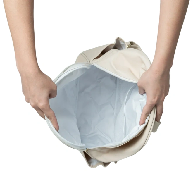 Mochila Maternidade - Coleção Zig Zag - Bege