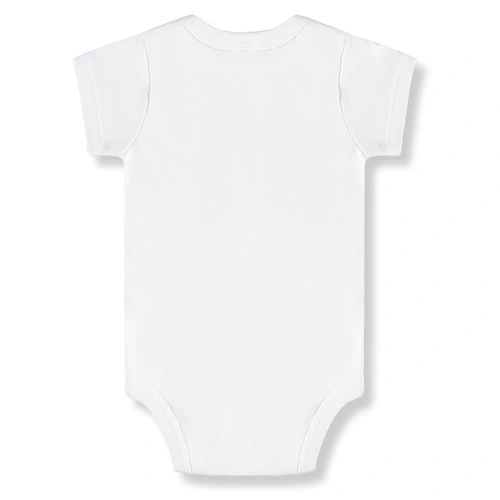 Body Manga Curta em Suedine - Branco Especial