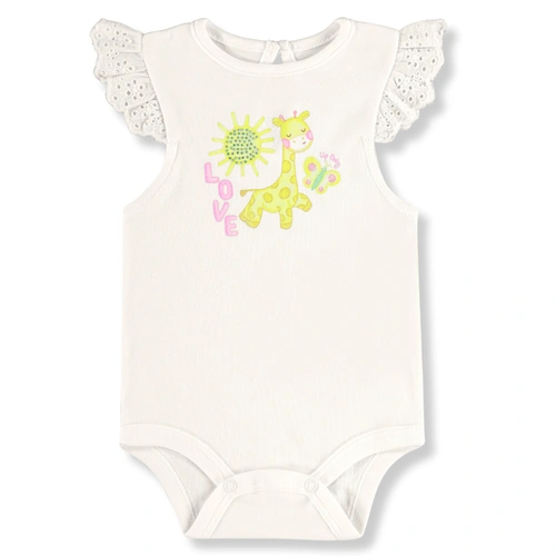 Conjunto Body e Short em Suedine Girafa e Estrelas - Natural