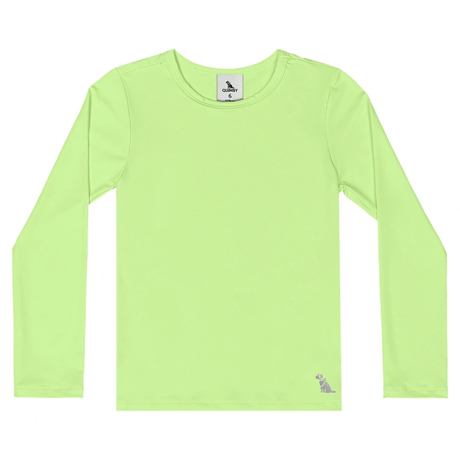 Blusa com Proteção Solar UV Manga Longa Praia - Verde Paraiso