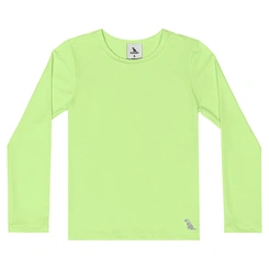 Blusa com Proteção Solar UV Manga Longa Praia - Verde Paraiso