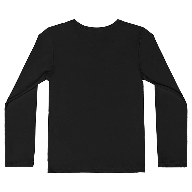 Blusa com Proteção Solar UV Manga Longa Praia - Preto