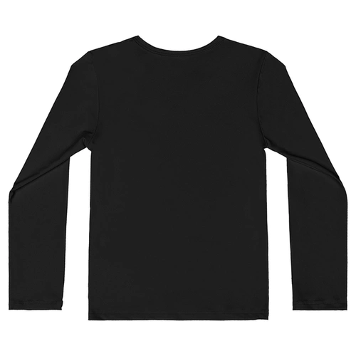 Blusa com Proteção Solar UV Manga Longa Praia - Preto