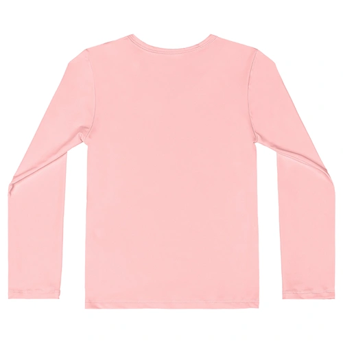 Blusa com Proteção Solar UV Manga Longa Praia - Rosa