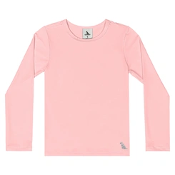Blusa com Proteção Solar UV Manga Longa Praia - Rosa