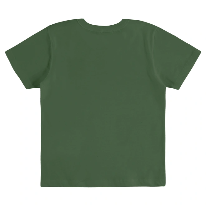 Conjunto Camisa meia Manga em Malha e Bermuda em Moletom - Verde Bronze