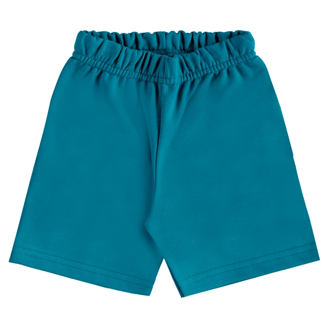 Conjunto Camiseta Regata em Malha e Bermuda em Moletom Dinossauro - Azul Escuro