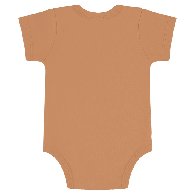 Conjunto Body e Short em Suedine Estampa Bichinhos - Café Com Leite