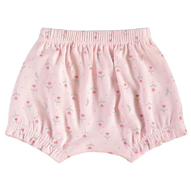 Conjunto Blusa e Short em Suedine Estampa Floral - Rosa