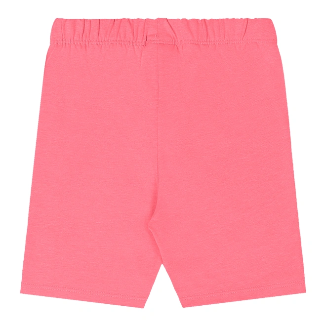 Conjunto Blusa em Malha e Bermuda em Cotton Strawberry - Rosa