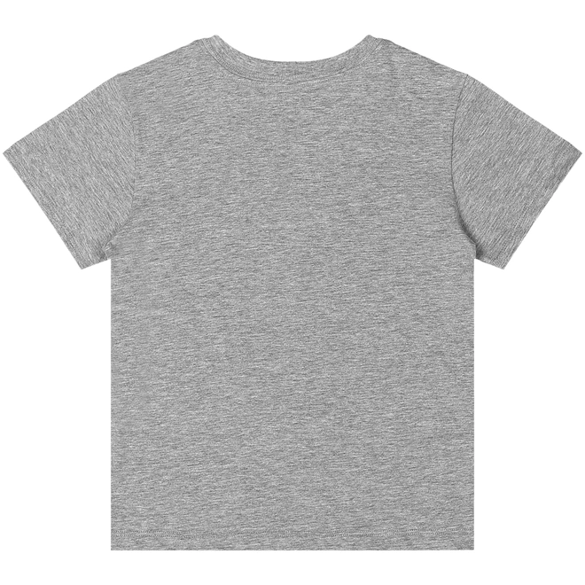 Camiseta Básica Manga Curta em Meia Malha - Cinza Médio