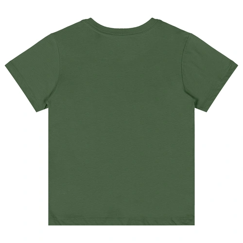 Camiseta Básica Manga Curta em Meia Malha - Verde Bronze