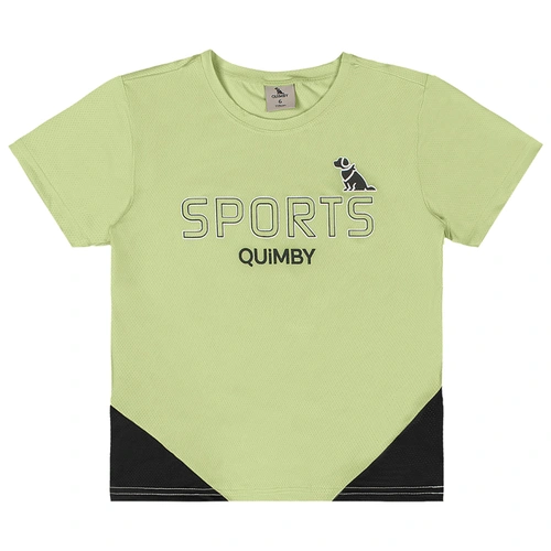 Conjunto Camiseta e Bermuda em Malha Dry Fit - Verde Paraíso