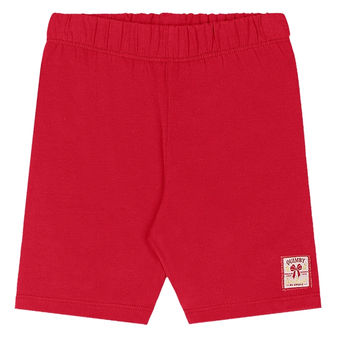 Conjunto Blusa em Malha e Bermuda em Cotton Strawberry - Branco Especial