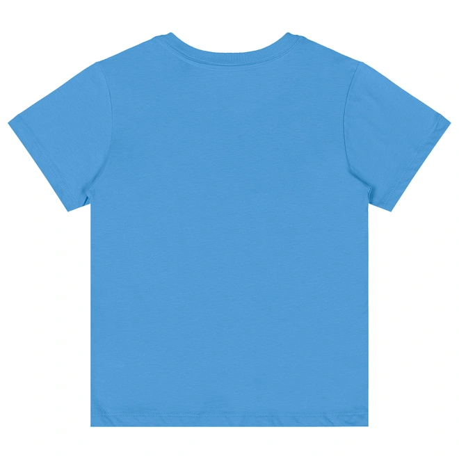 Camiseta Básica Manga Curta em Meia Malha - Azul Ethereal