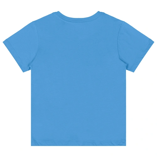Camiseta Básica Manga Curta em Meia Malha - Azul Ethereal