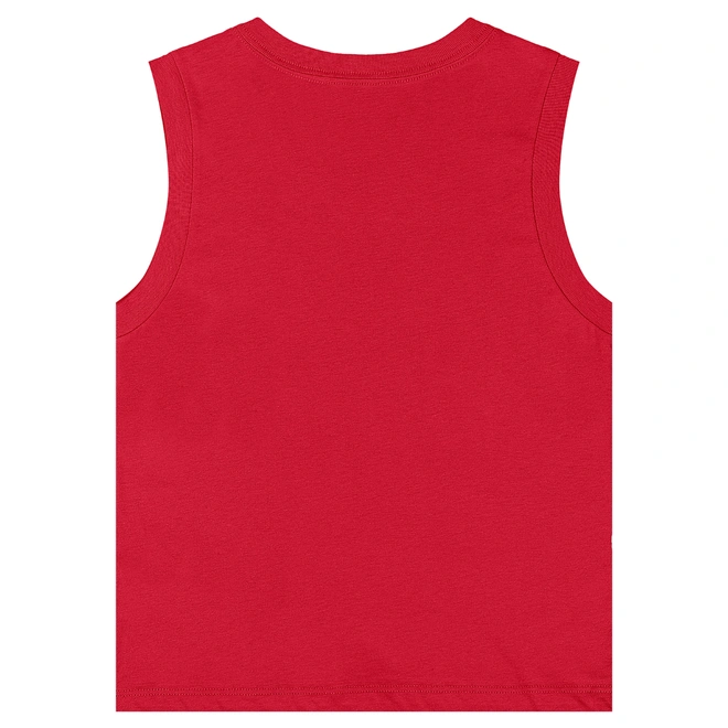 Camiseta Regata Básica em Meia Malha - Vermelho