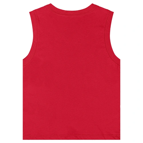 Camiseta Regata Básica em Meia Malha - Vermelho