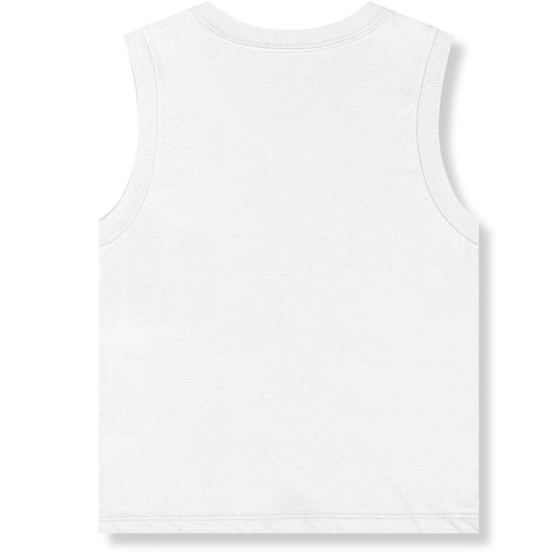 Camiseta Regata Básica em Meia Malha - Branco Especial