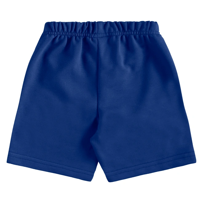 Conjunto Camisa Meia Manga em Malha e Bermuda em Microfibra Tubarão - Azul Escuro