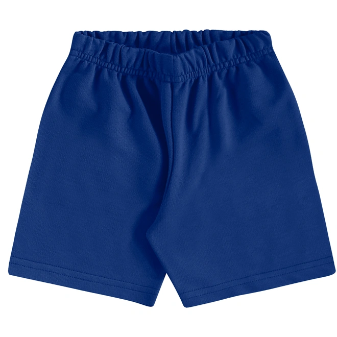 Conjunto Camisa Meia Manga em Malha e Bermuda em Microfibra Tubarão - Azul Escuro