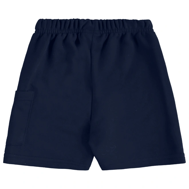 Conjunto Camisa Meia Manga em Malha e Bermuda em Moletom - Branco Especial