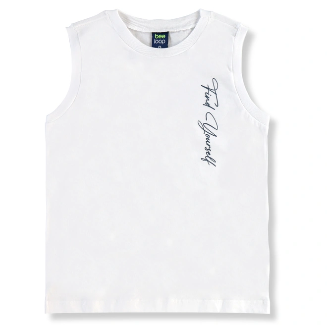 Conjunto Camiseta Regata em Malha e Bermuda em Microfibra - Branco Especial