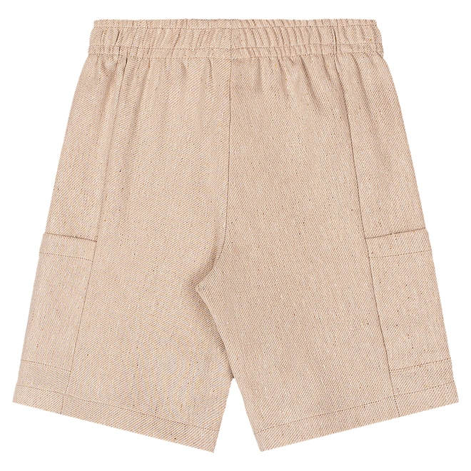 Conjunto Camisa em Tecido e Bermuda em Tecido Sarjado - Branco Especial