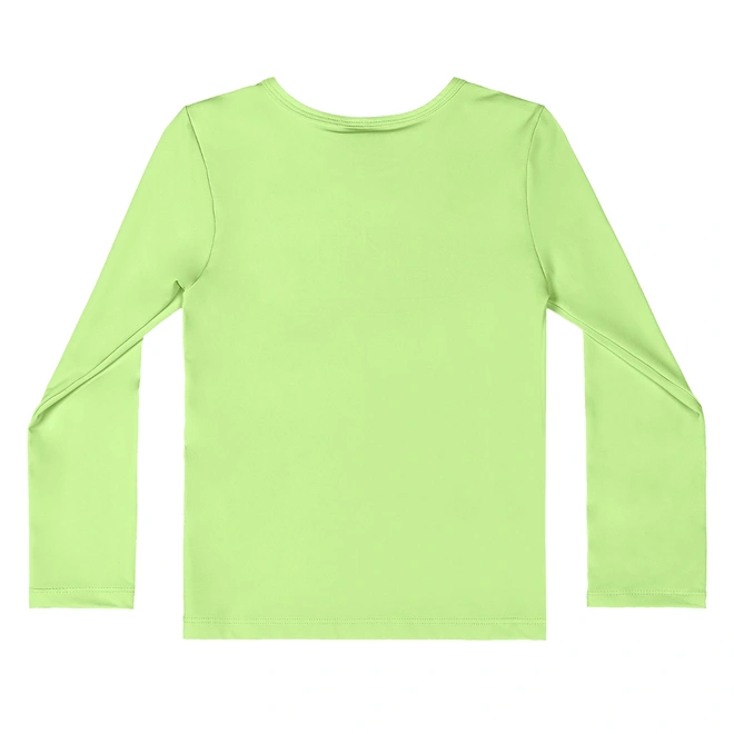 Conjunto Camisa Manga Longa e Sunga de Praia em Malha Poliéster - Verde Paraíso