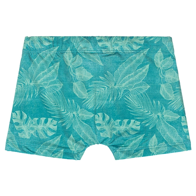 Conjunto Camisa Manga Longa e Sunga de Praia em Malha Poliéster - Azul Marinho