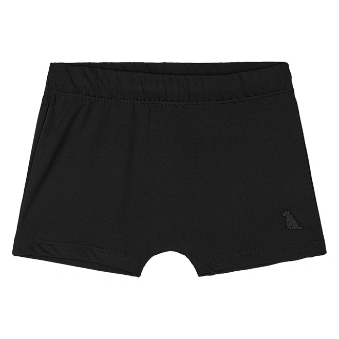 Sunga Boxer de Praia em Malha Poliéster - Preto