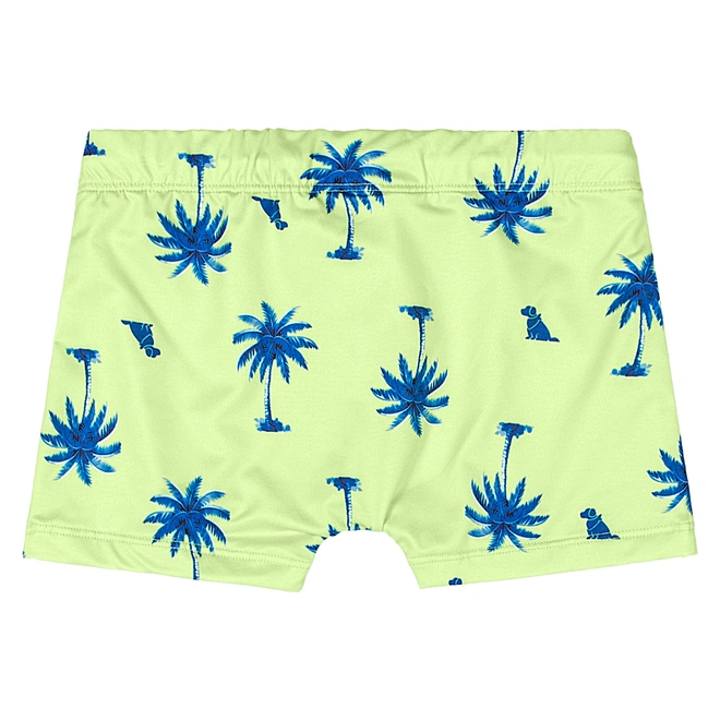 Conjunto Camisa Manga Longa e Sunga de Praia em Malha Poliéster - Azul Médio